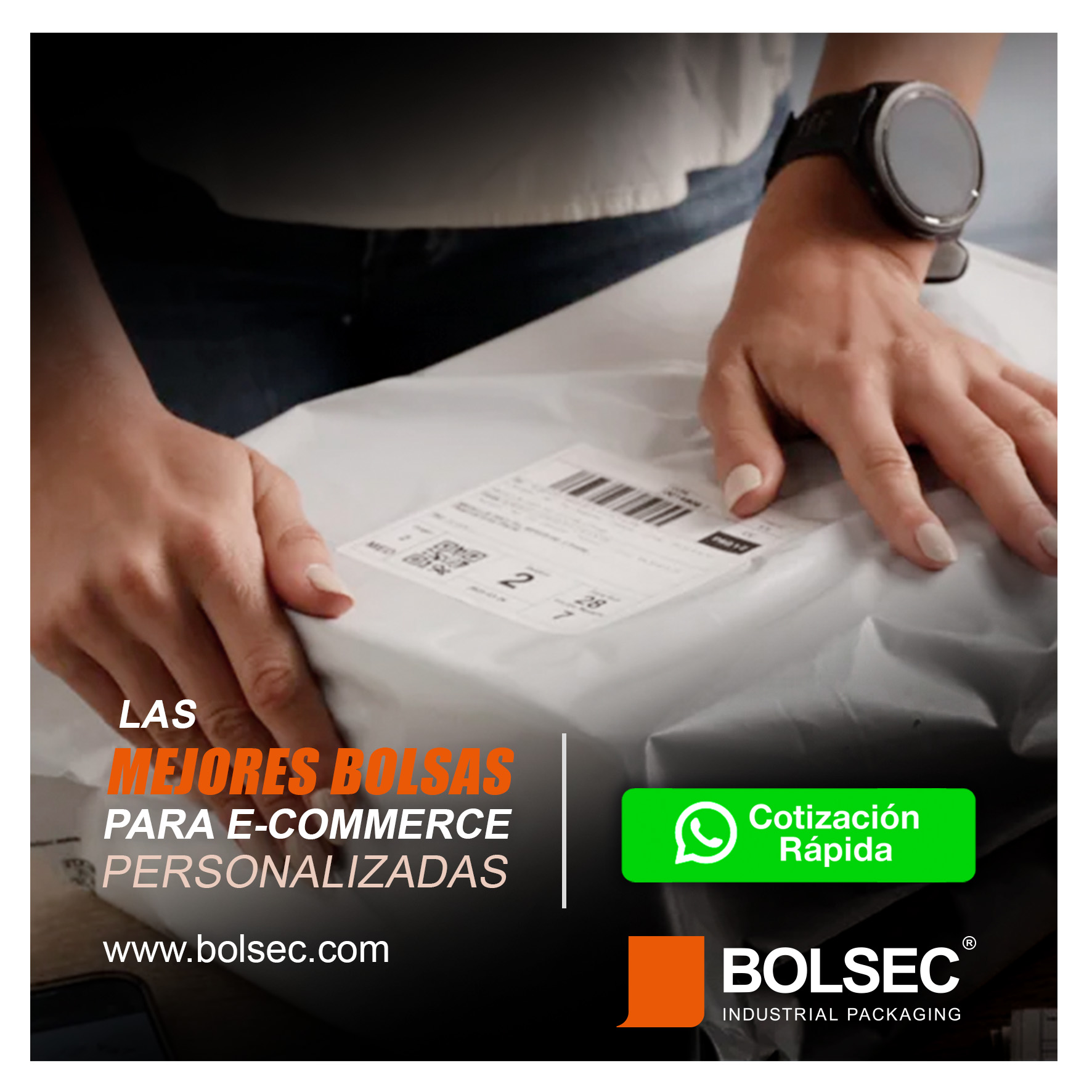 bolsas esmeriladas tipo shein con impresion personalizada